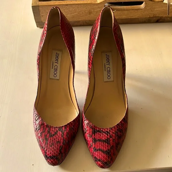 Jimmy Choo | Shoes | Jimmy Choo Python Pumps | Poshmark